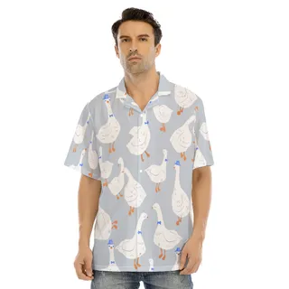 Cute Goose Hawaiian Shirt For Men