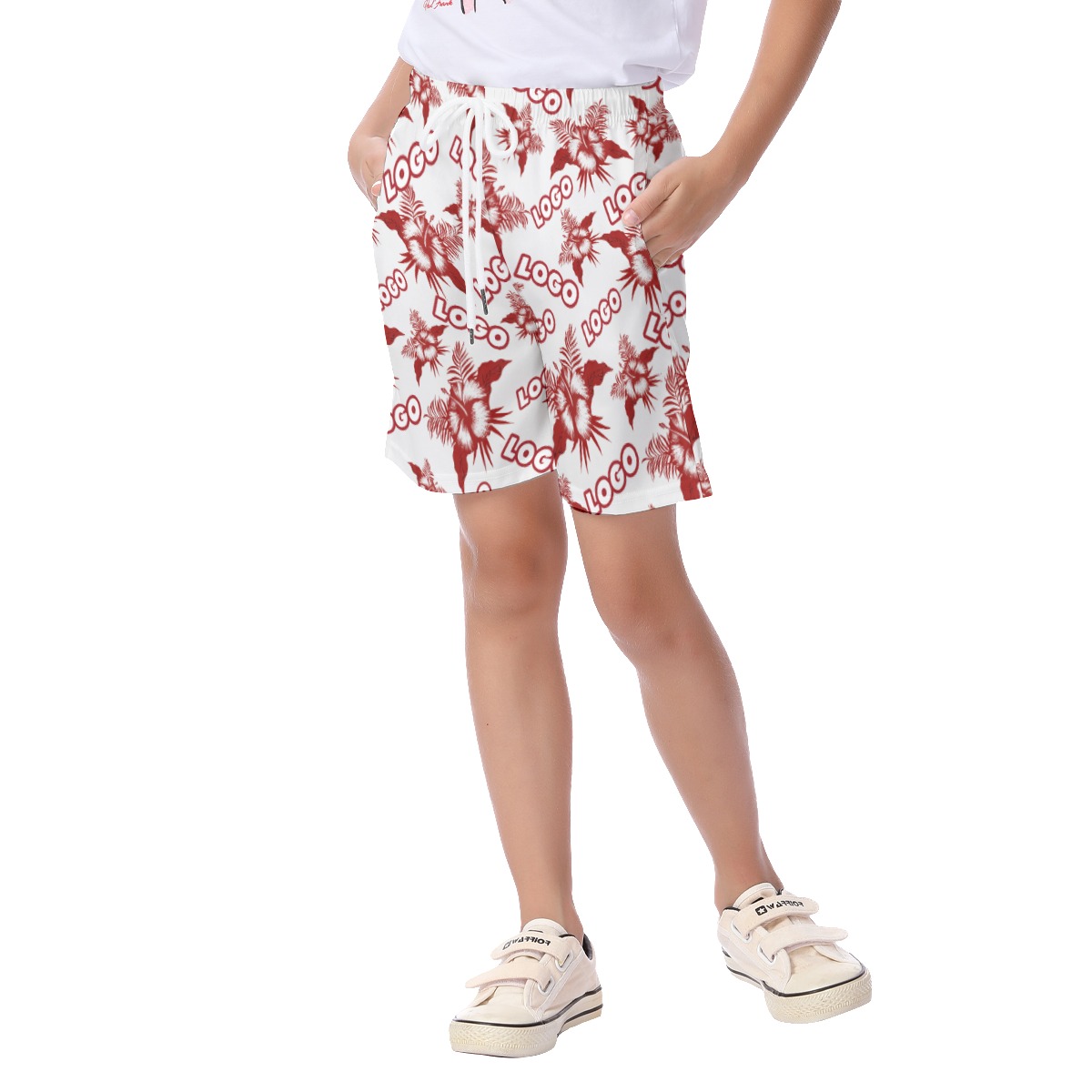 Custom Logo Hawaiian Shorts For Kids