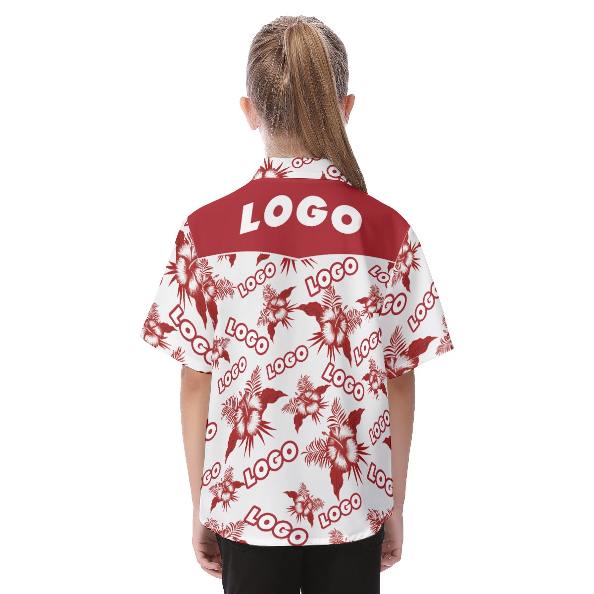 Custom Logo Kid's Button Up Shirt