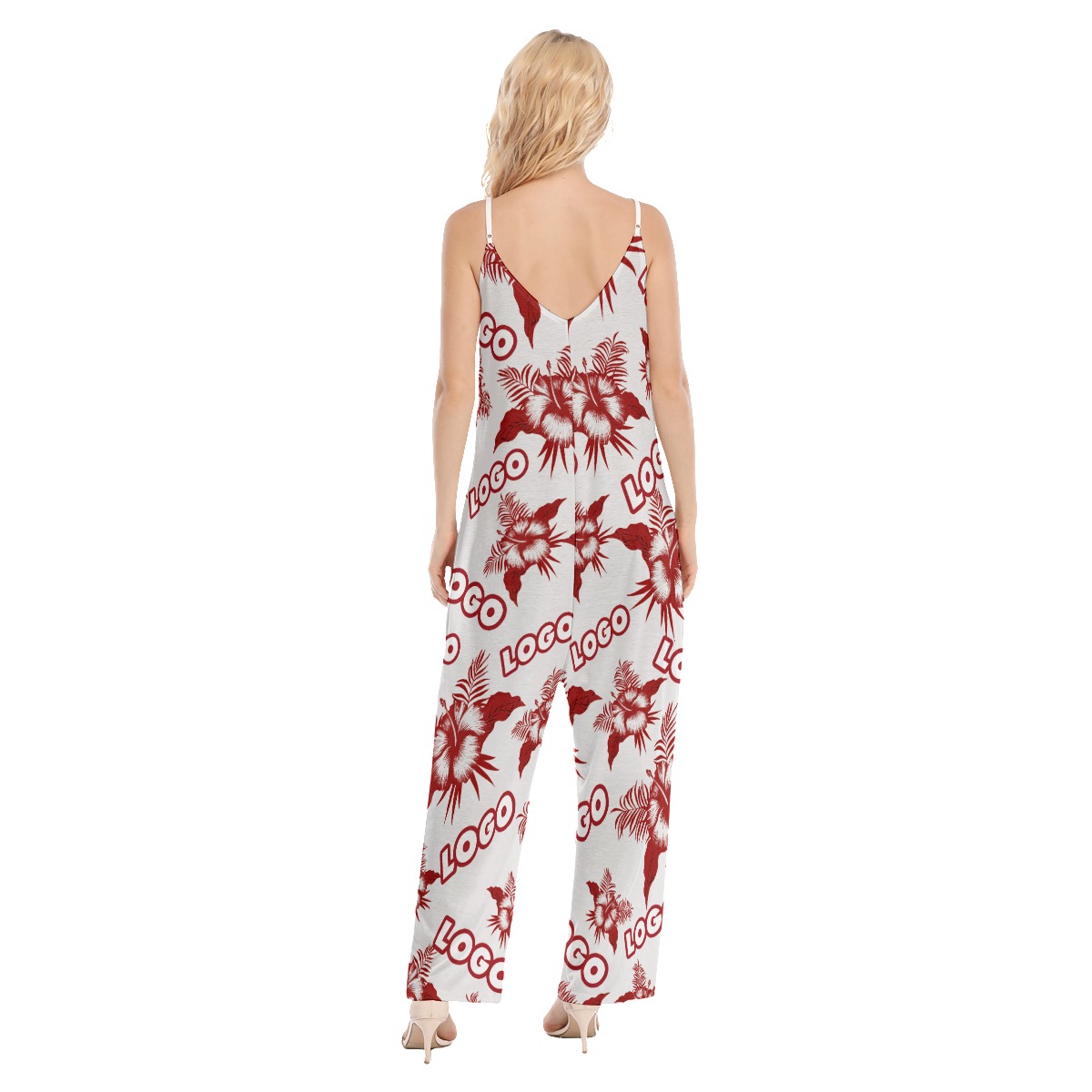 Custom Logo Loose Cami Jumpsuit For Women