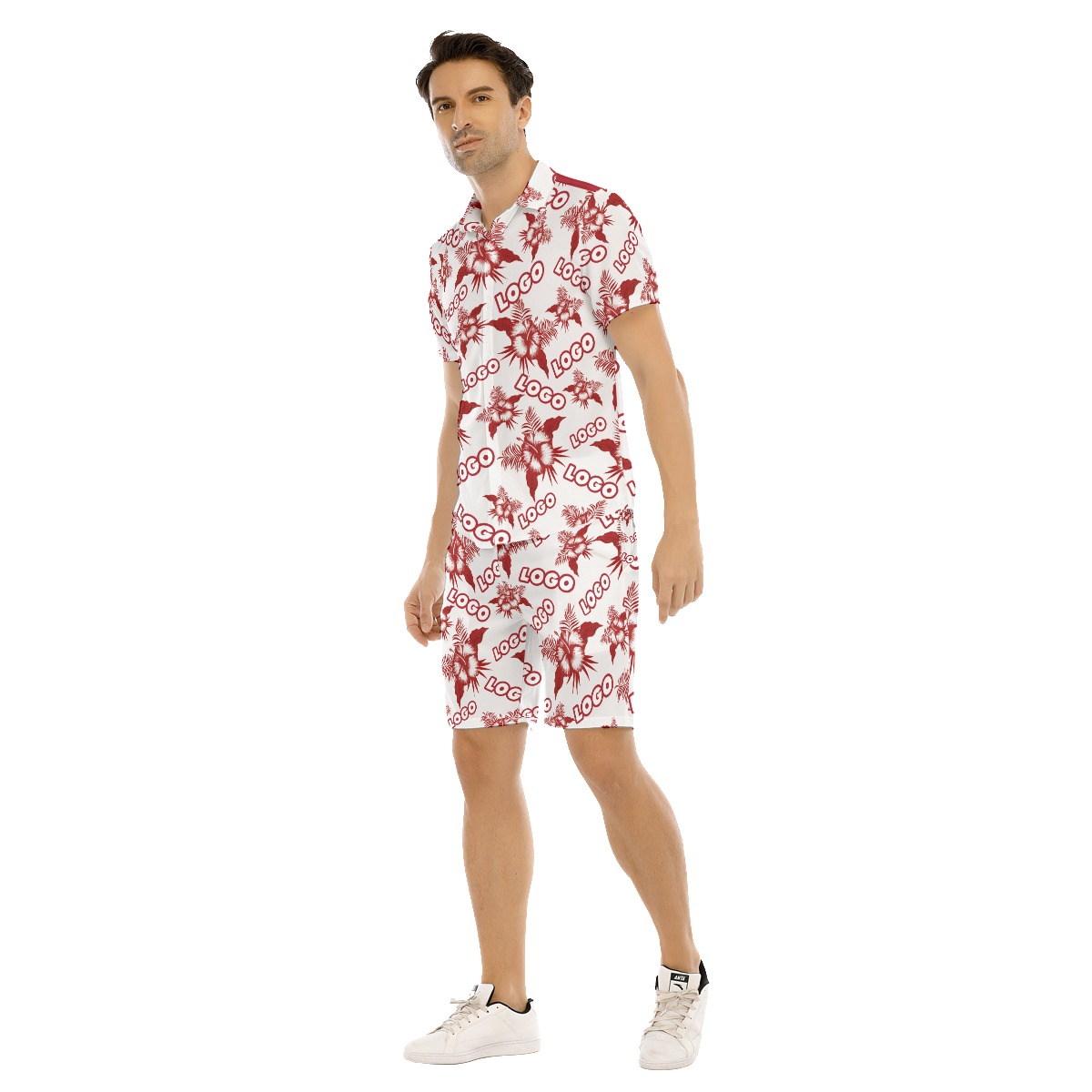 Custom Hawaiian Shirt And Shorts With Logo