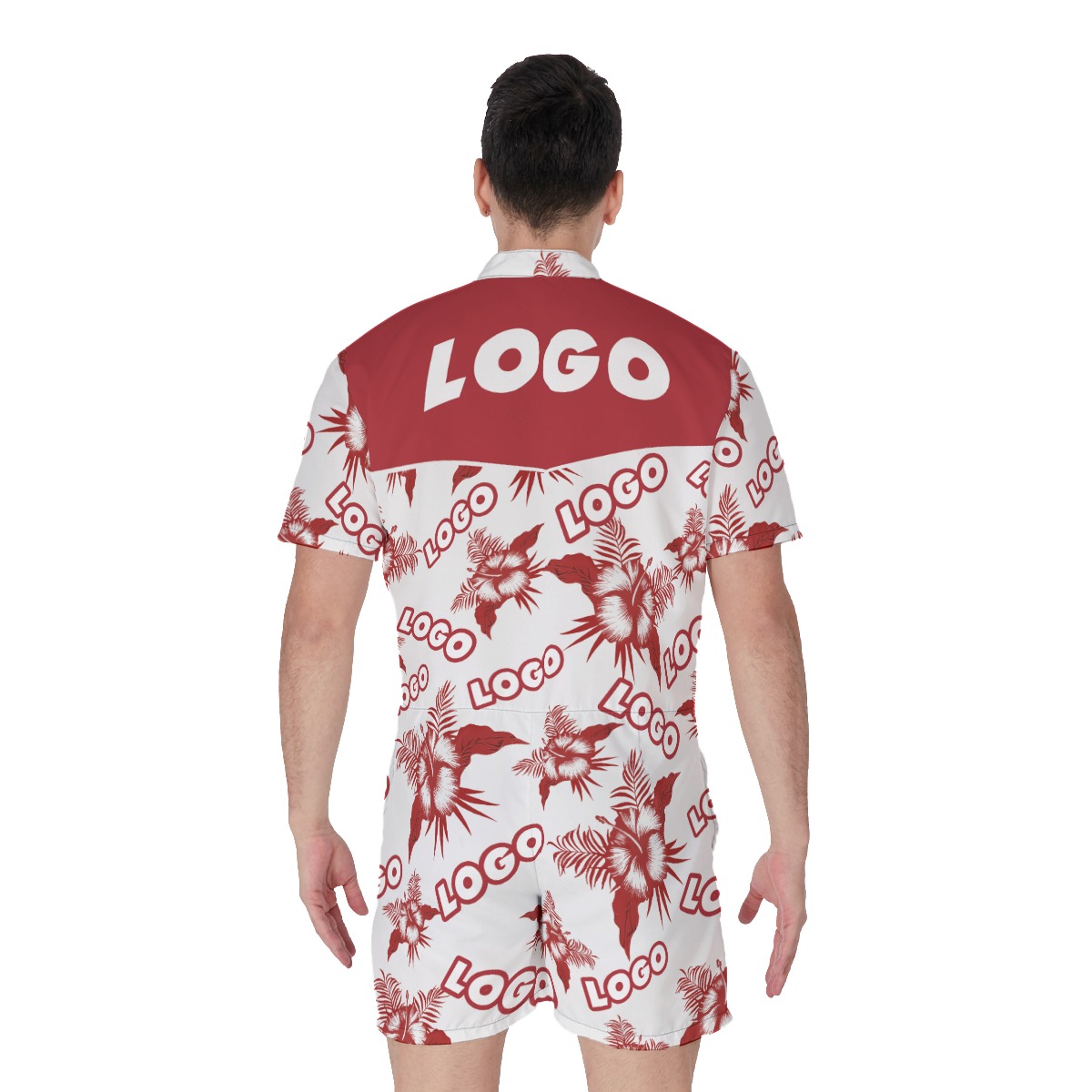 Custom Hawaiian Romper With Logo