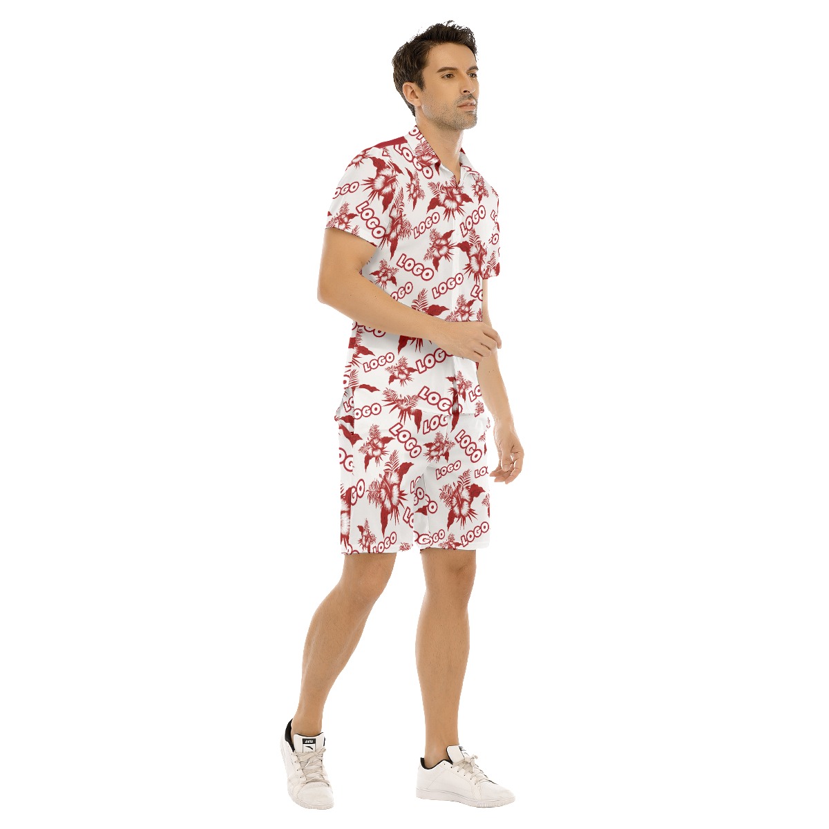 Custom Hawaiian Shirt And Shorts With Logo