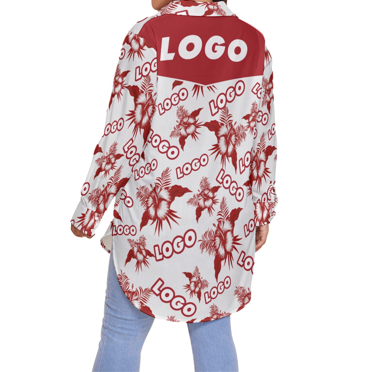 Women's Hawaiian Plus Size With Custom Logo