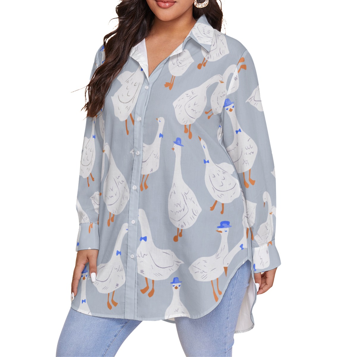 Cool Goose Women's Plus Size Hawaiian Shirt