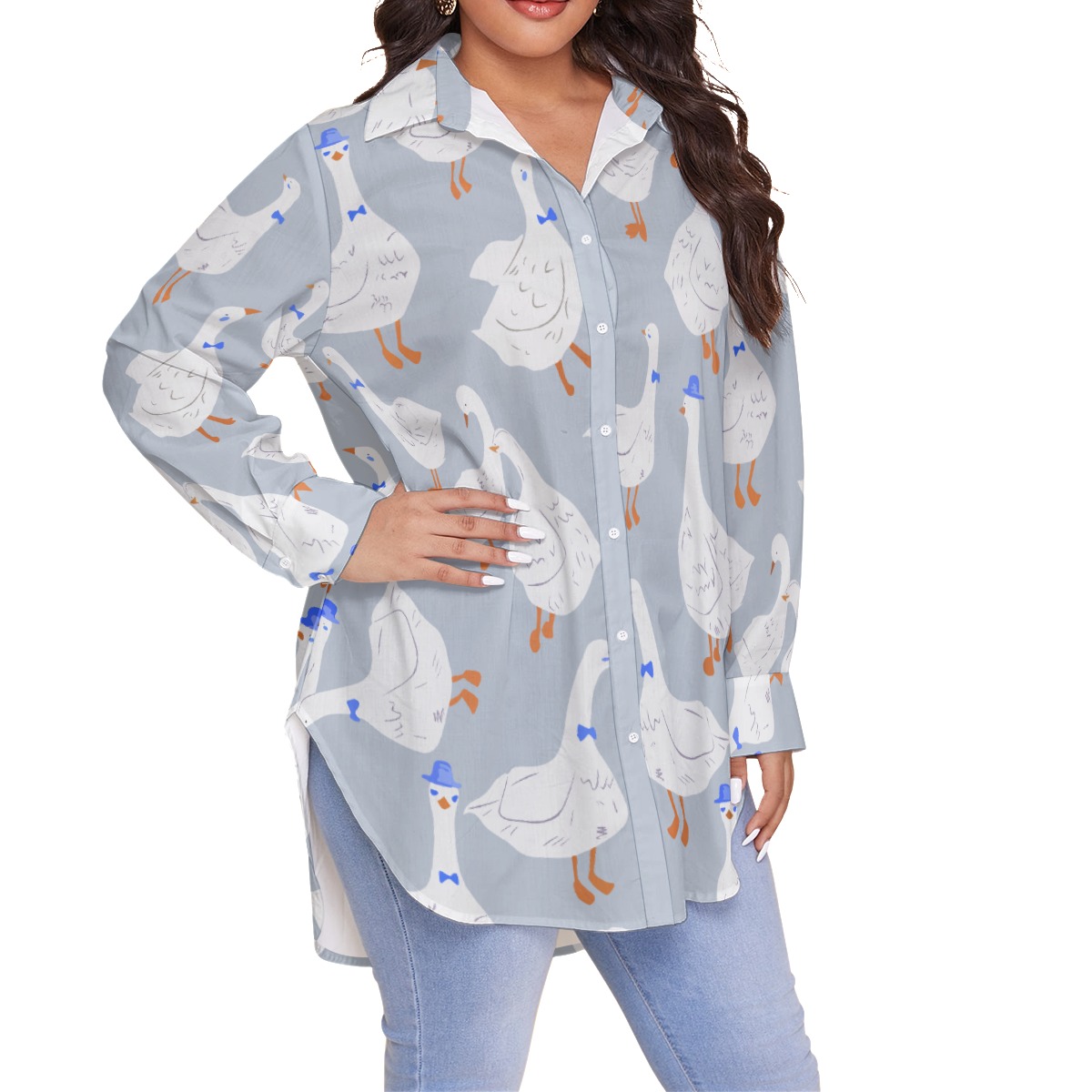 Cool Goose Women's Plus Size Hawaiian Shirt