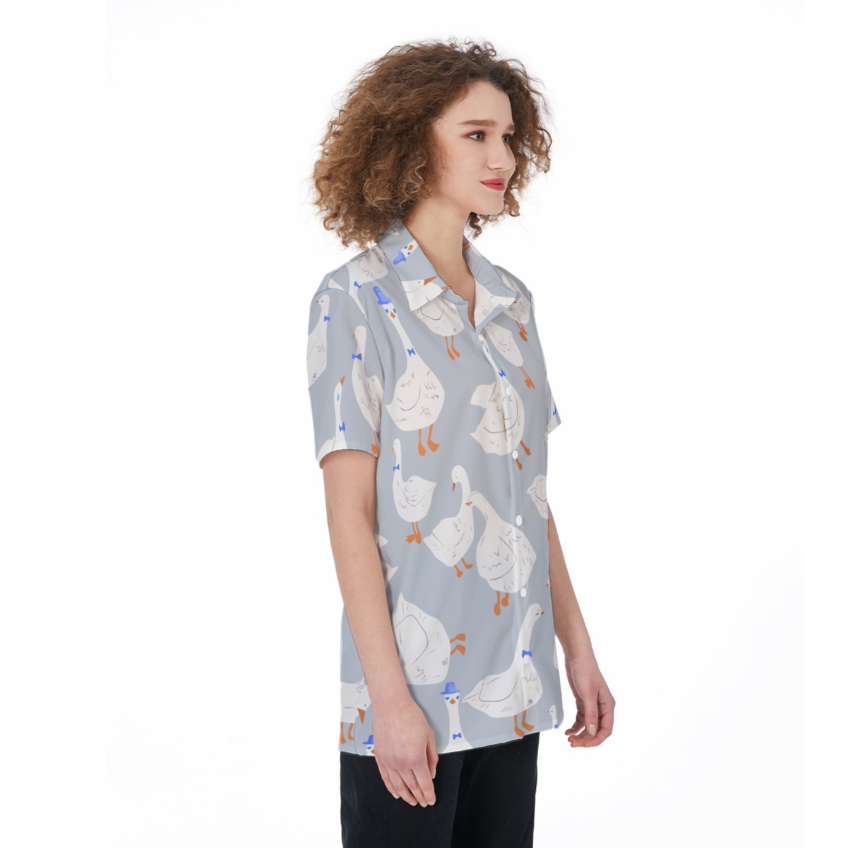Women's Lovely Goose Hawaiian Shirt