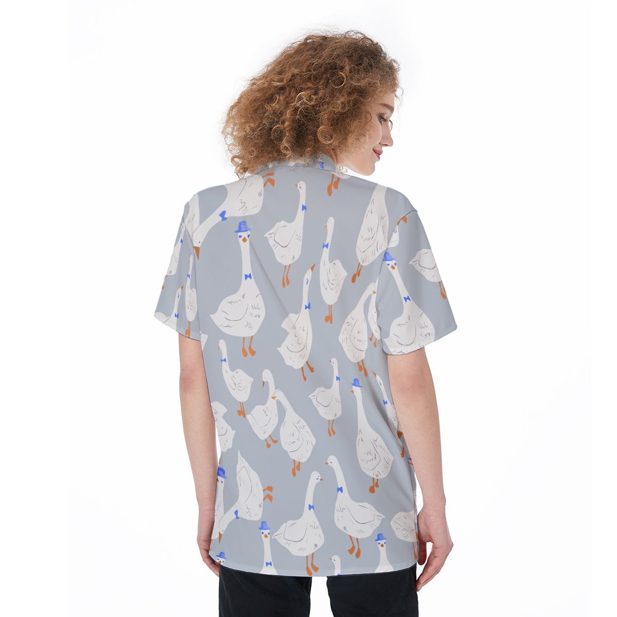 Women's Lovely Goose Hawaiian Shirt