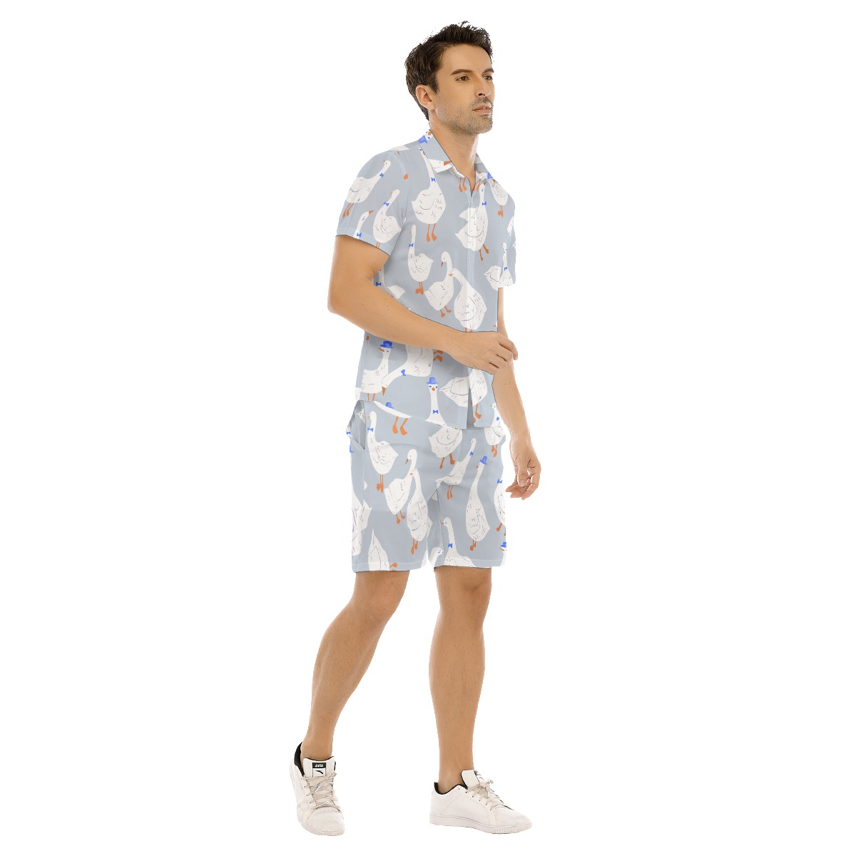 Men's Cool Goose Hawaiian Shirt And Shorts