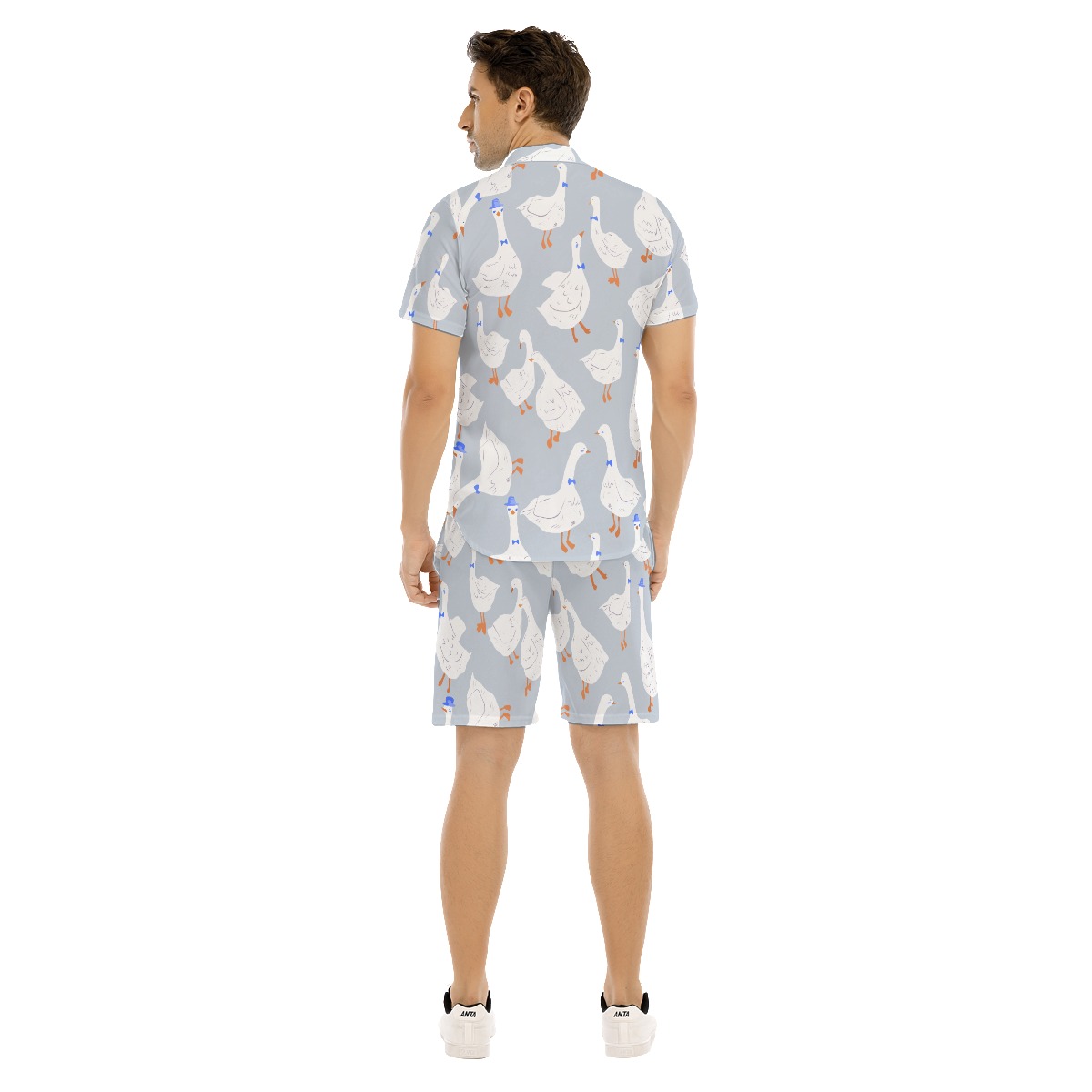 Men's Cool Goose Hawaiian Shirt And Shorts
