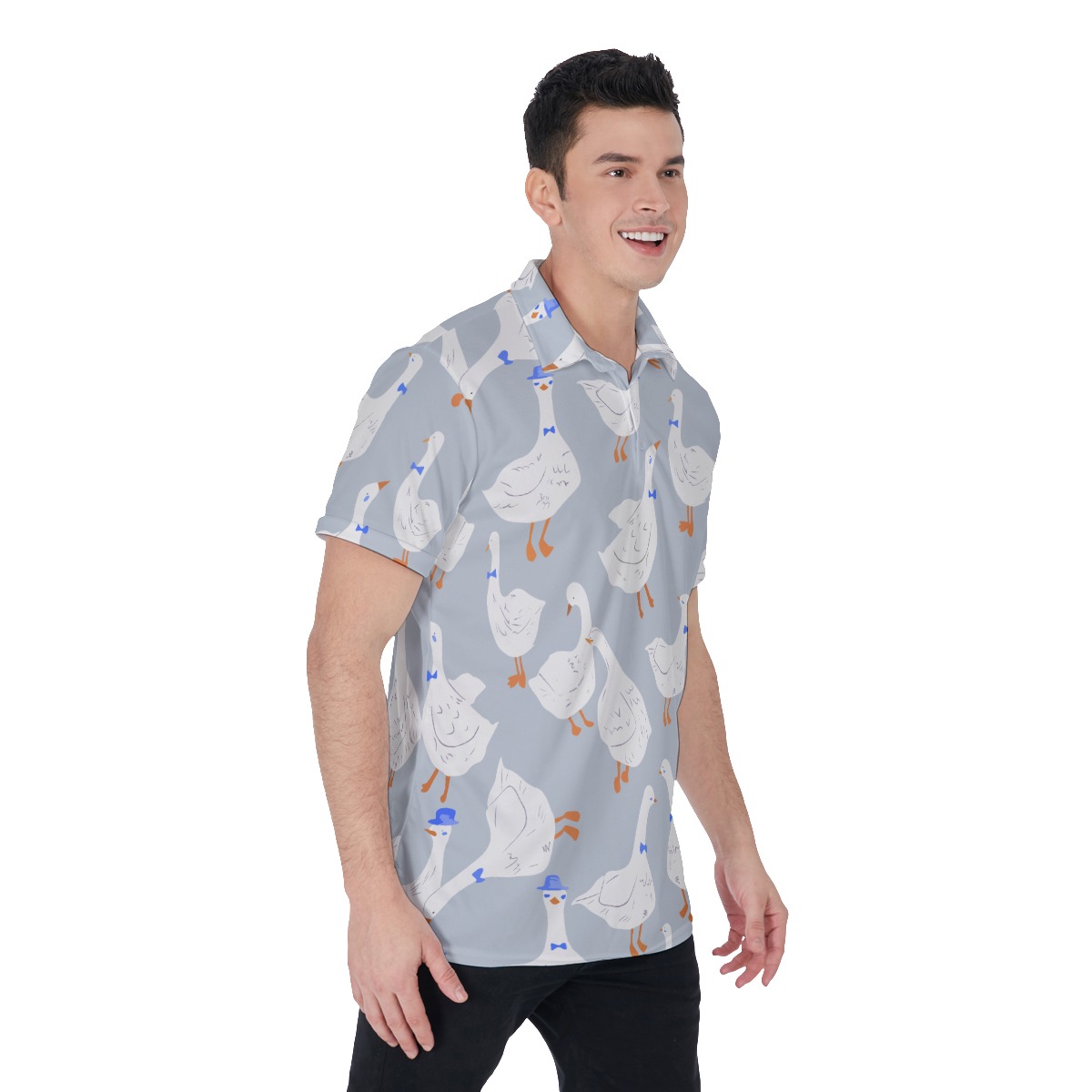 Lovely Goose Polo Hawaiian Shirt For Men