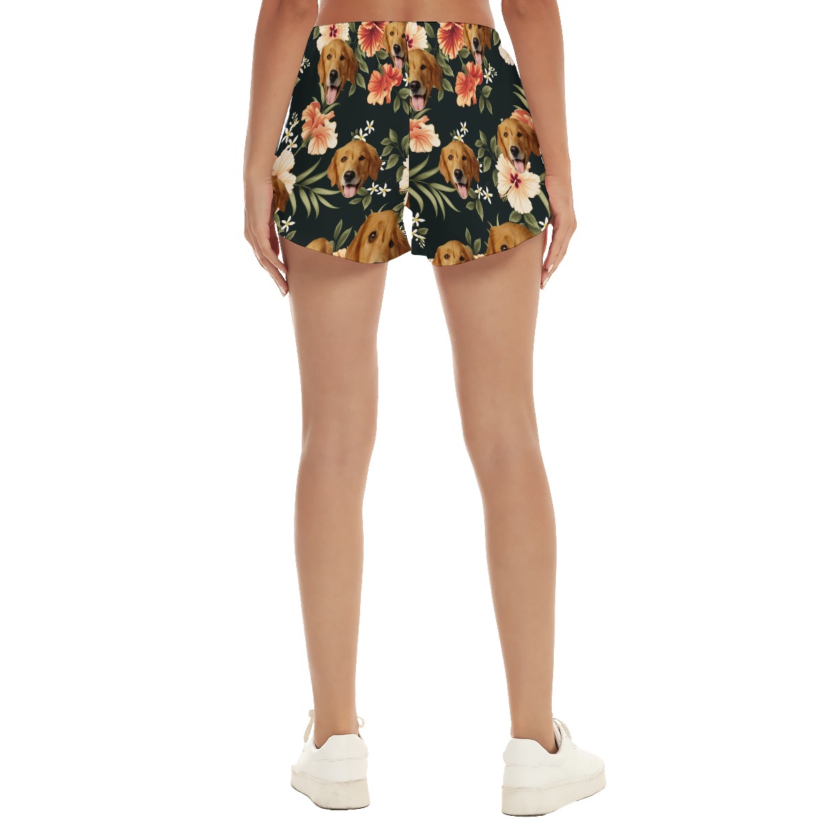 Unique Black Women's Short With Custom Face