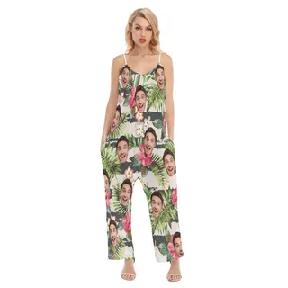 Sports Name Custom Name Women's Hawaiian Jumpsuit