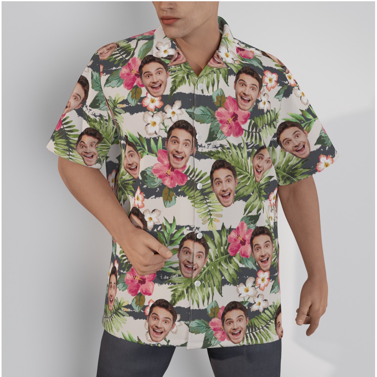 Men's Custom Sports Team Tropical Hawaiian Shirt - variant image 1