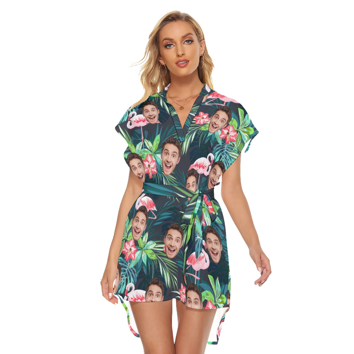 Women's Sports Team Custom Hawaiian Dress - variant image 1