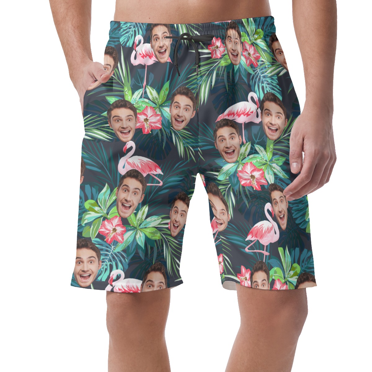 Sports Team Custom Flamingo Hawaiian Shorts For Men - variant image 1