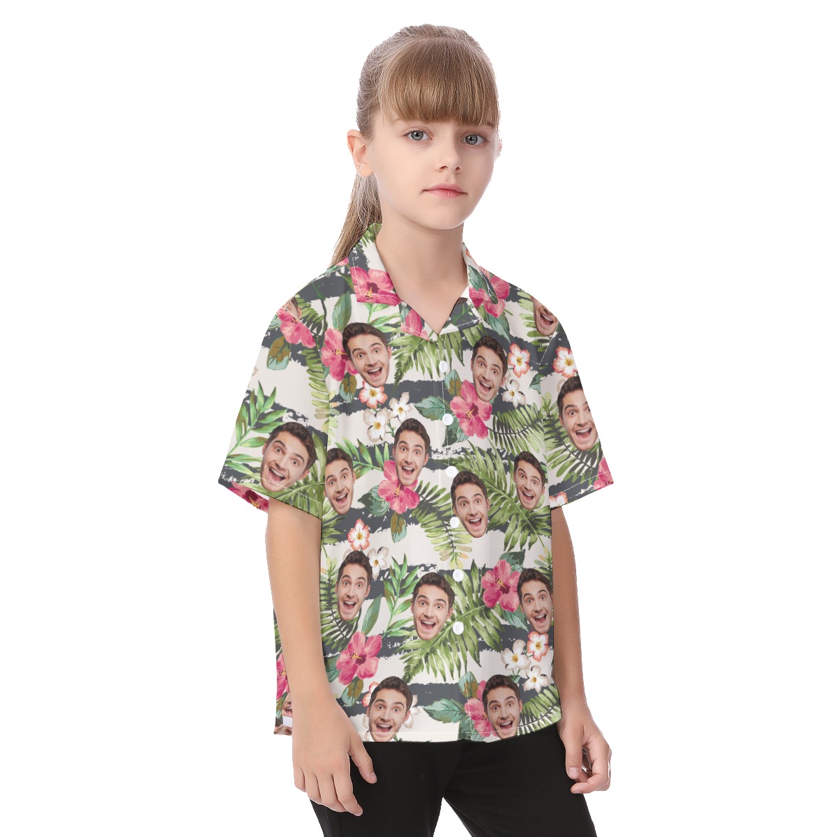 Sports Team Custom Floral Hawaiian Shirt For Kids