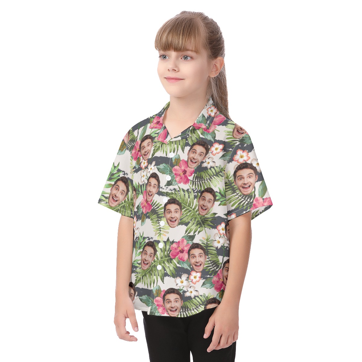 Sports Team Custom Floral Hawaiian Shirt For Kids