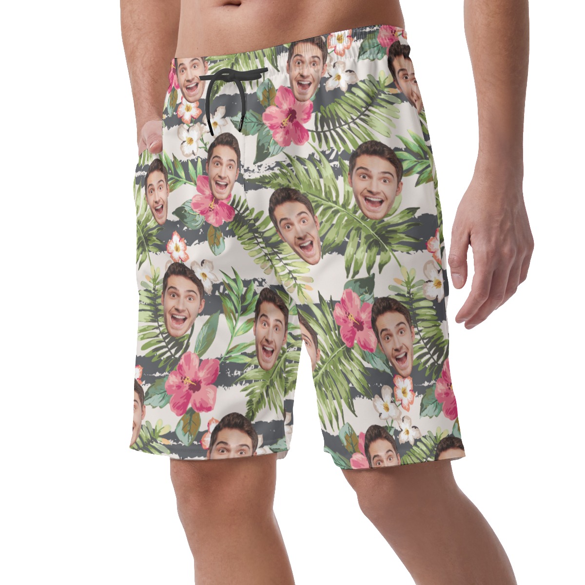 Sports Team Custom Logo Hawaiian Summer Shorts For Men