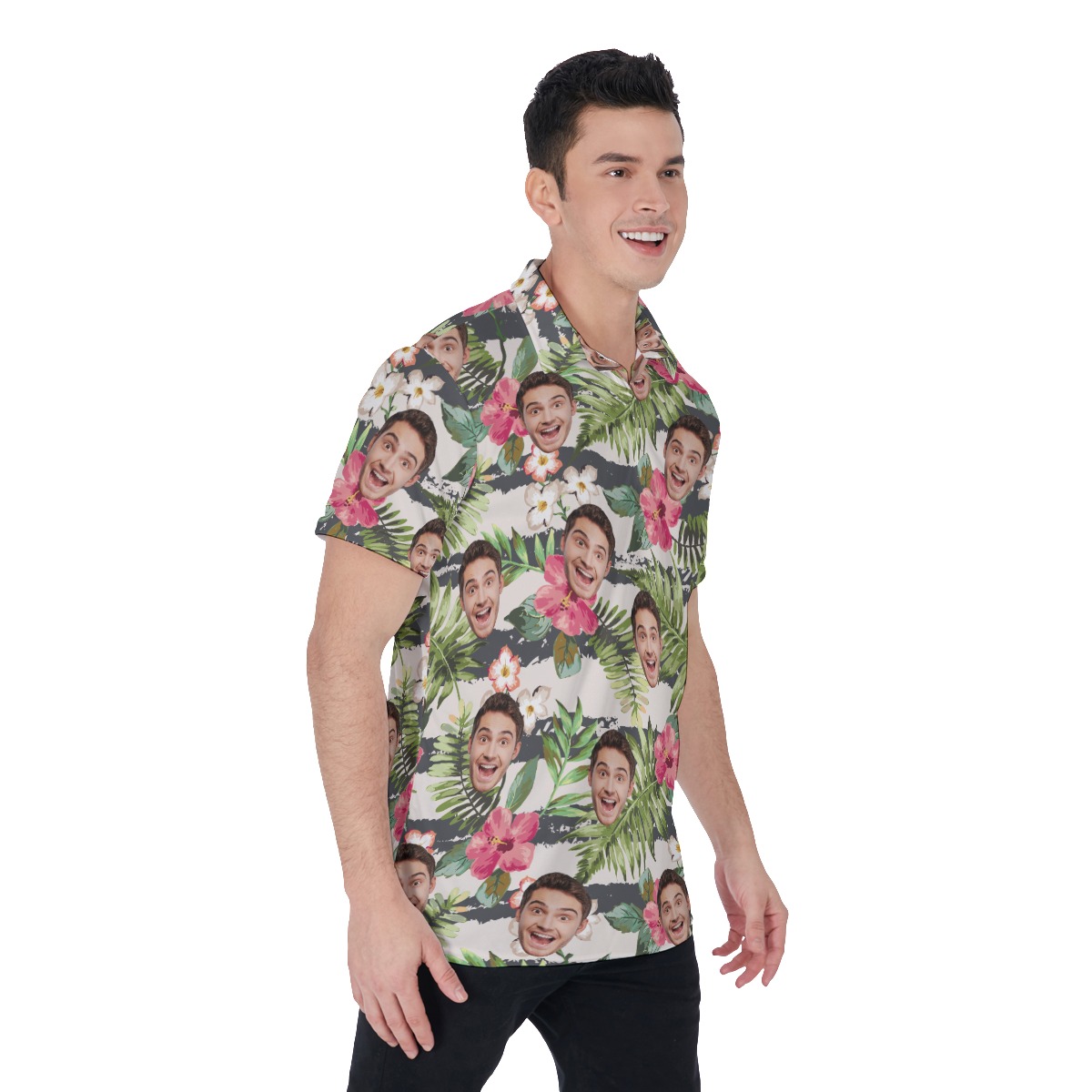 Men'a Sports Team Custom Unique Polo Hawaiian Shirt