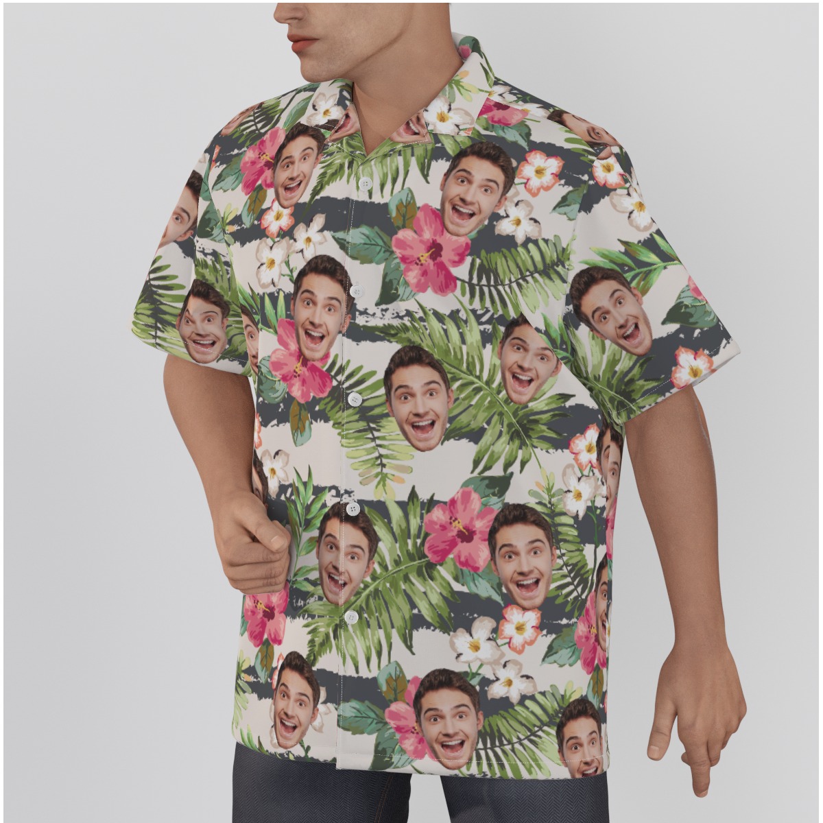 Men's Custom Sports Team Tropical Hawaiian Shirt