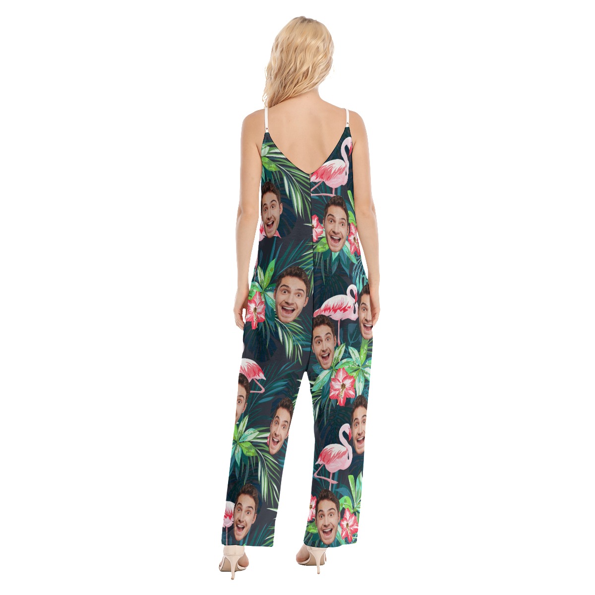 Women's Custom Sports Name Hawaiian Jumpsuit