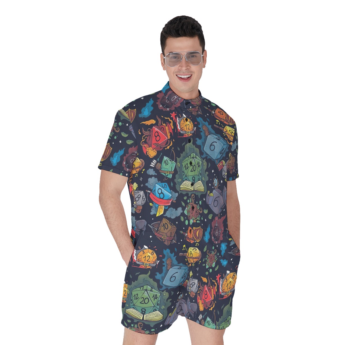 DND Dice Men's Romper - variant image 1