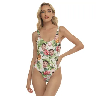 Women's Sports Team Custom Tropical Hawaiian Swimsuit