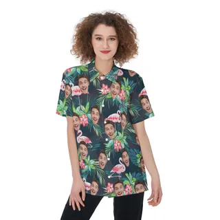 Custom Sports Team Tropical Hawaiian Shirt For Women