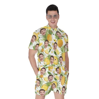 Custom Sports Team Hawaiian Romper For Men