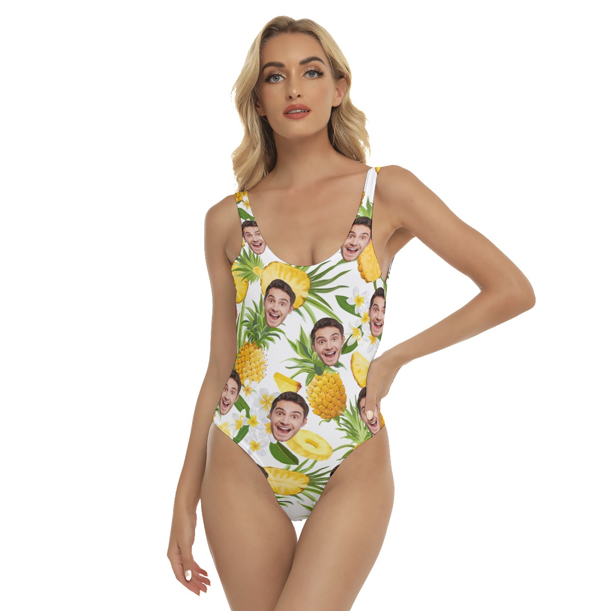 Women's Sports Team Custom Name Hawaiian One Piece Swimsuit - variant image 1