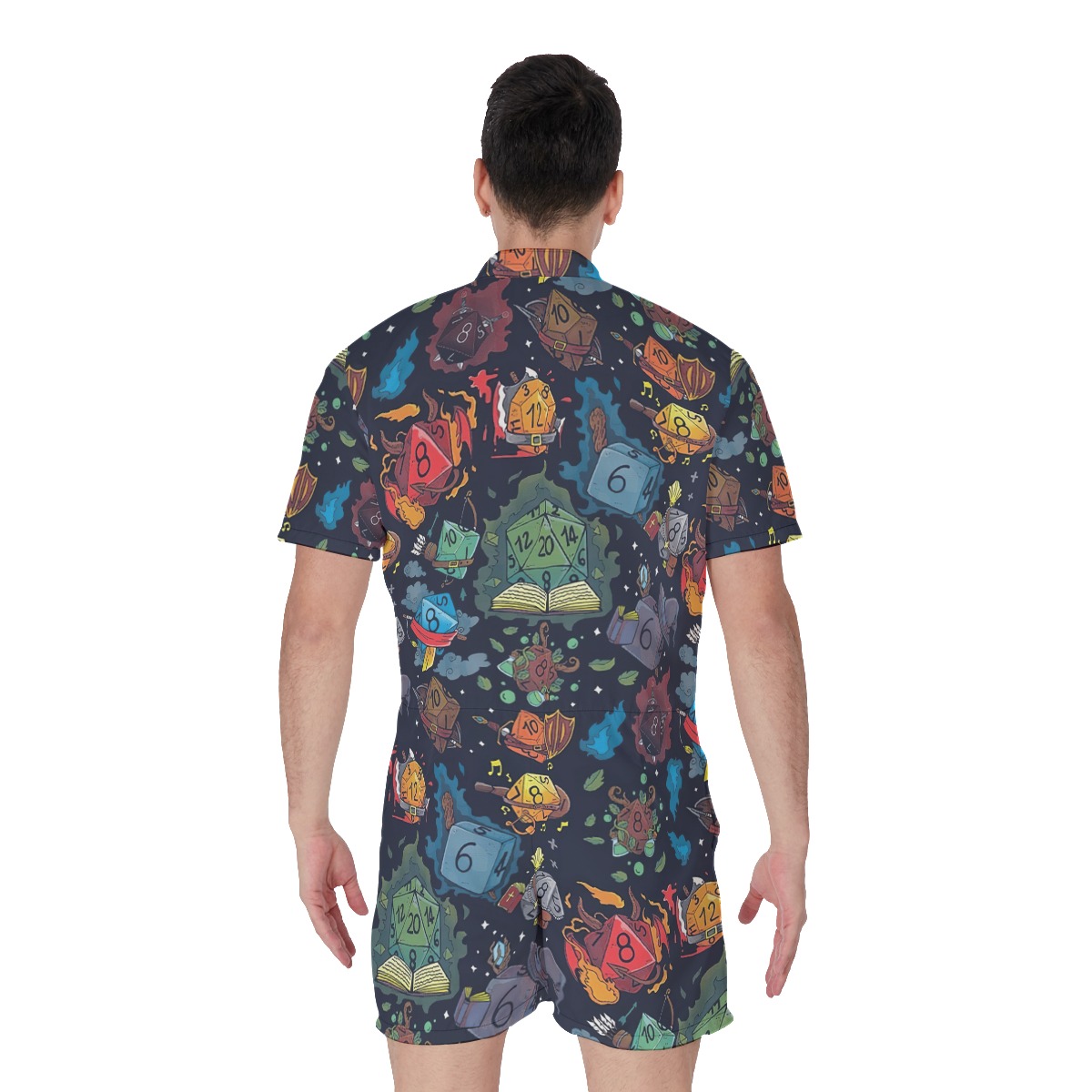 DND Dice Men's Romper