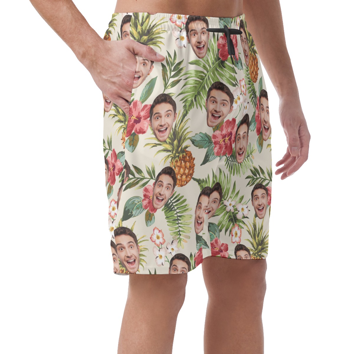 Sports Team Custom Logo Hawaiian Shorts For Men