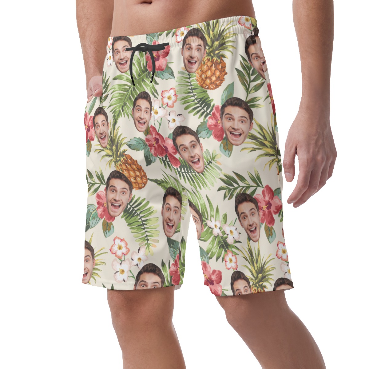 Sports Team Custom Logo Hawaiian Shorts For Men