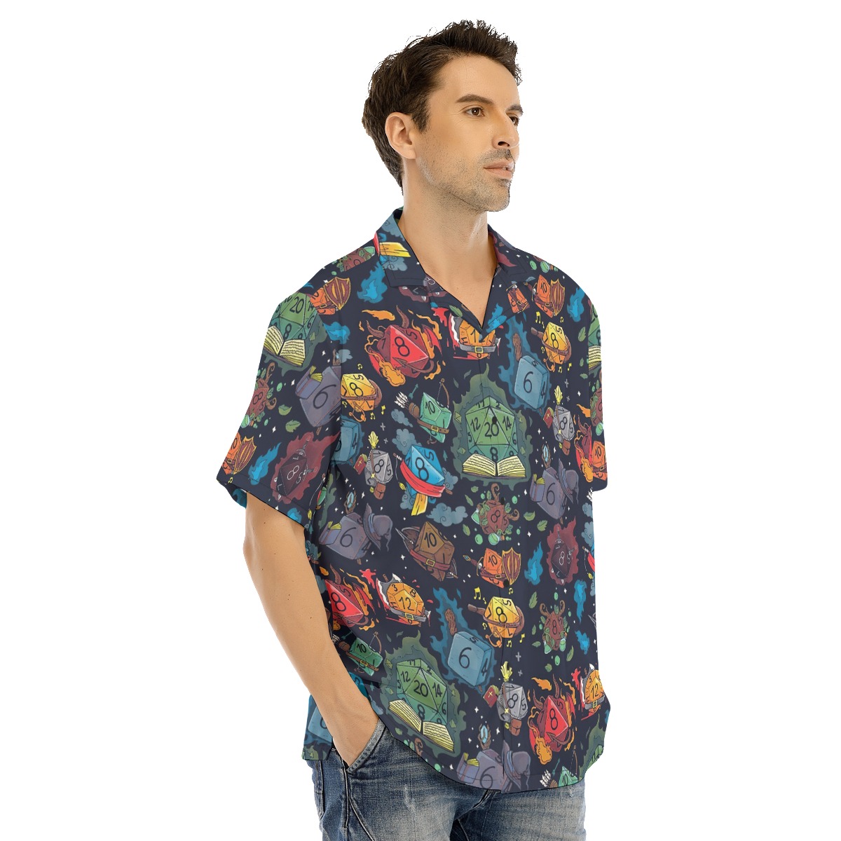 DND Dice Hawaiian Shirt For Men