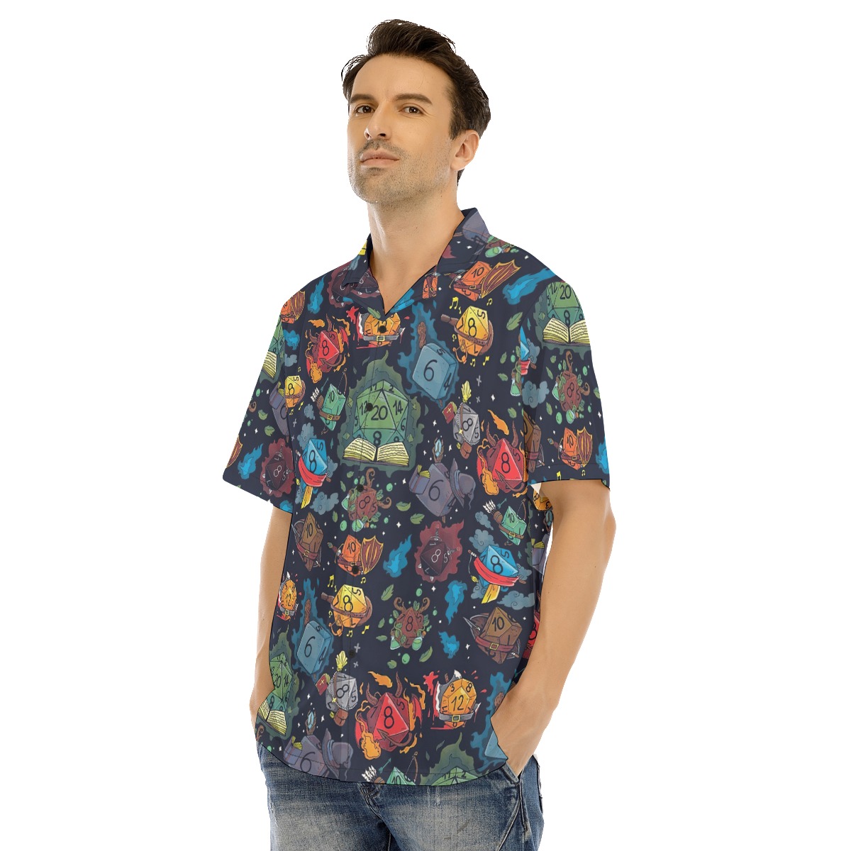 DND Dice Hawaiian Shirt For Men