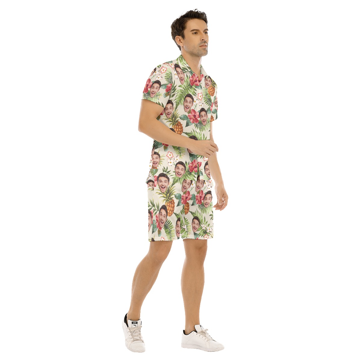 Men's Sports Team Custom Name Hawaiian Shirt And Shorts