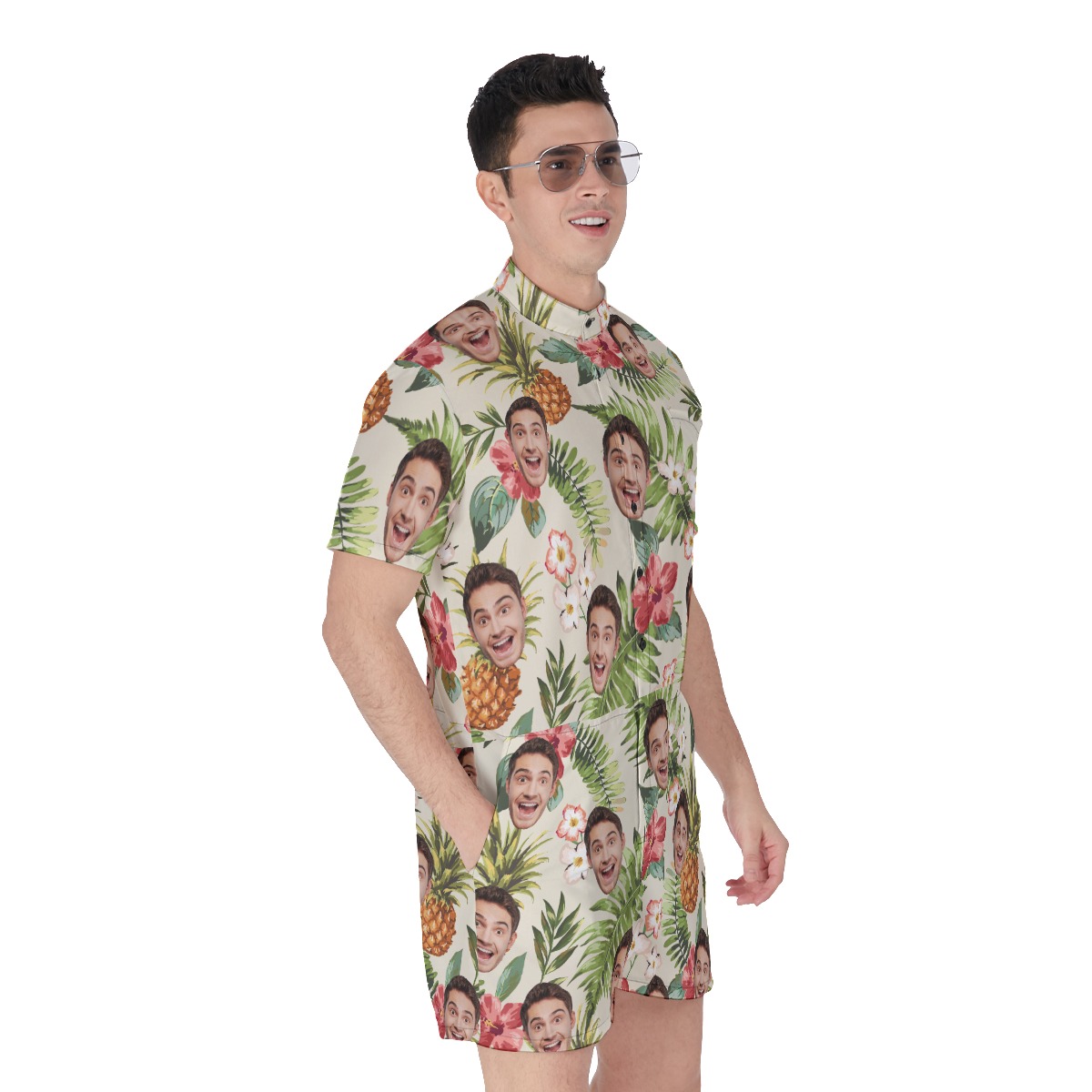 Men's Custom Sports Team Logo Hawaiian Romper