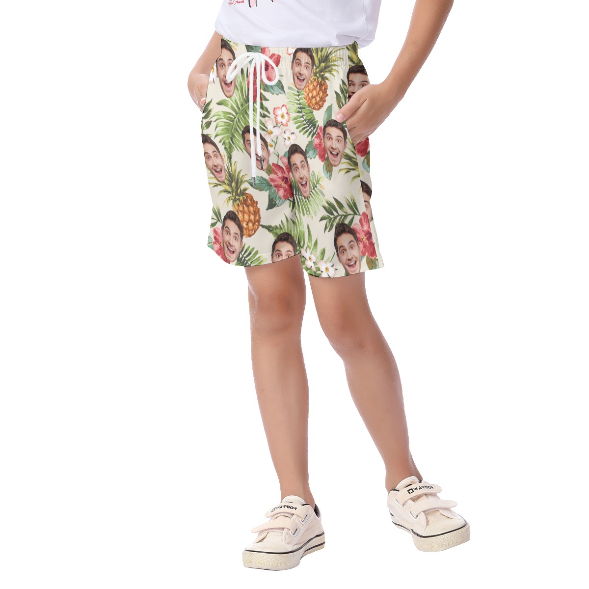 Custom Sports Team Tropical Hawaiian Shorts For Kids