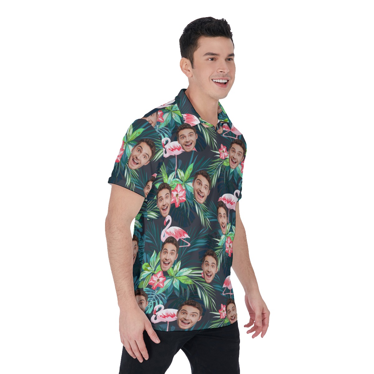 Men's Sports Team Custom Tropical Polo Hawaiian Shirt