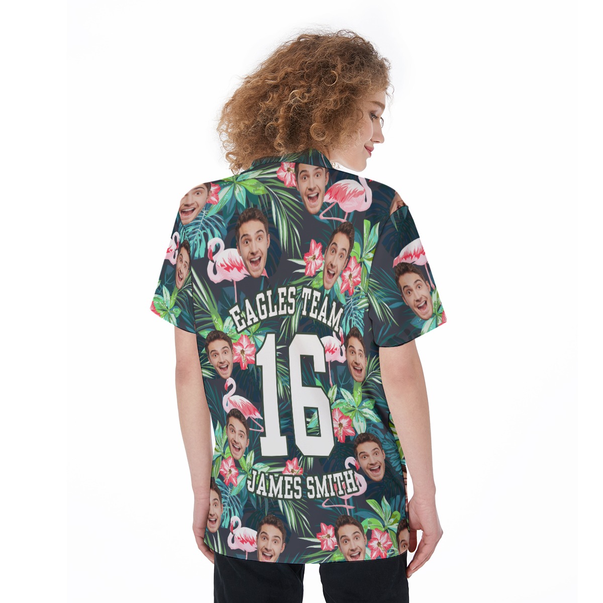 Custom Sports Team Tropical Hawaiian Shirt For Women