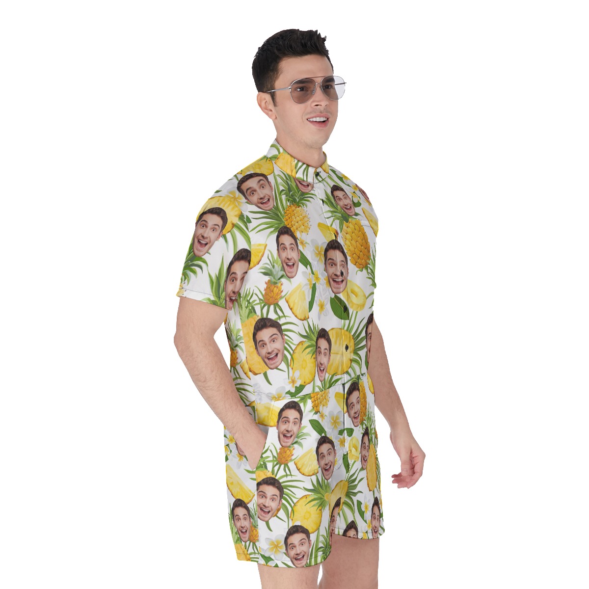 Custom Sports Team Hawaiian Romper For Men