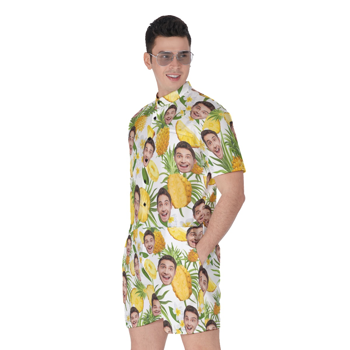 Custom Sports Team Hawaiian Romper For Men