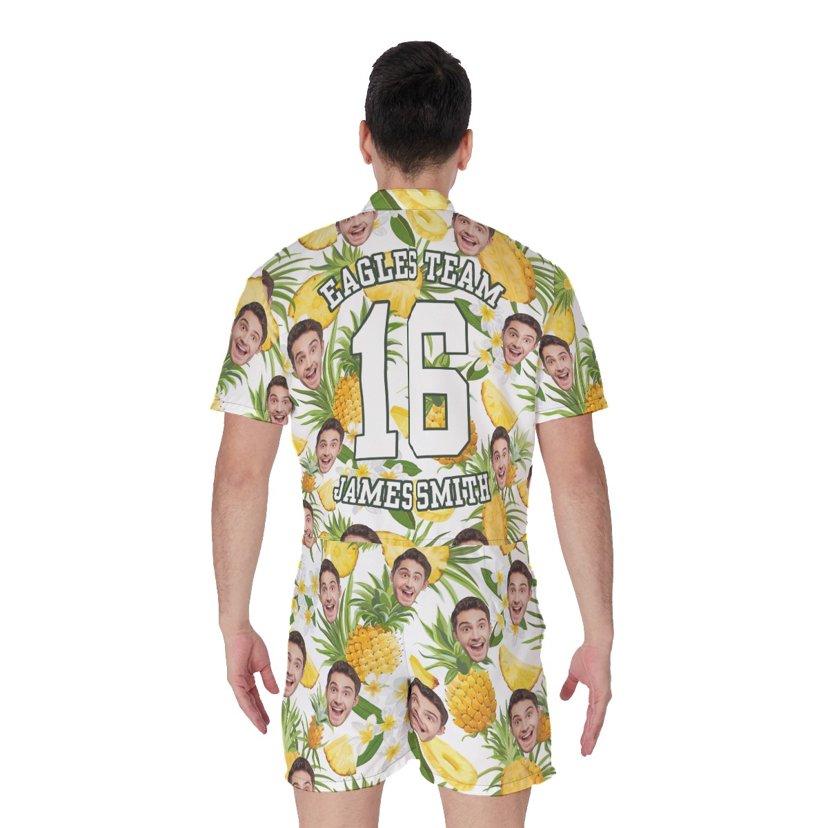 Custom Sports Team Hawaiian Romper For Men