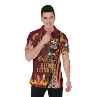 Grilling BBQ I Rub My Meat Before I Stick It In Aloha Polo Shirt