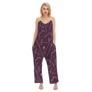 Dnd Medieval Weapons Loose Cami Jumpsuit For Women