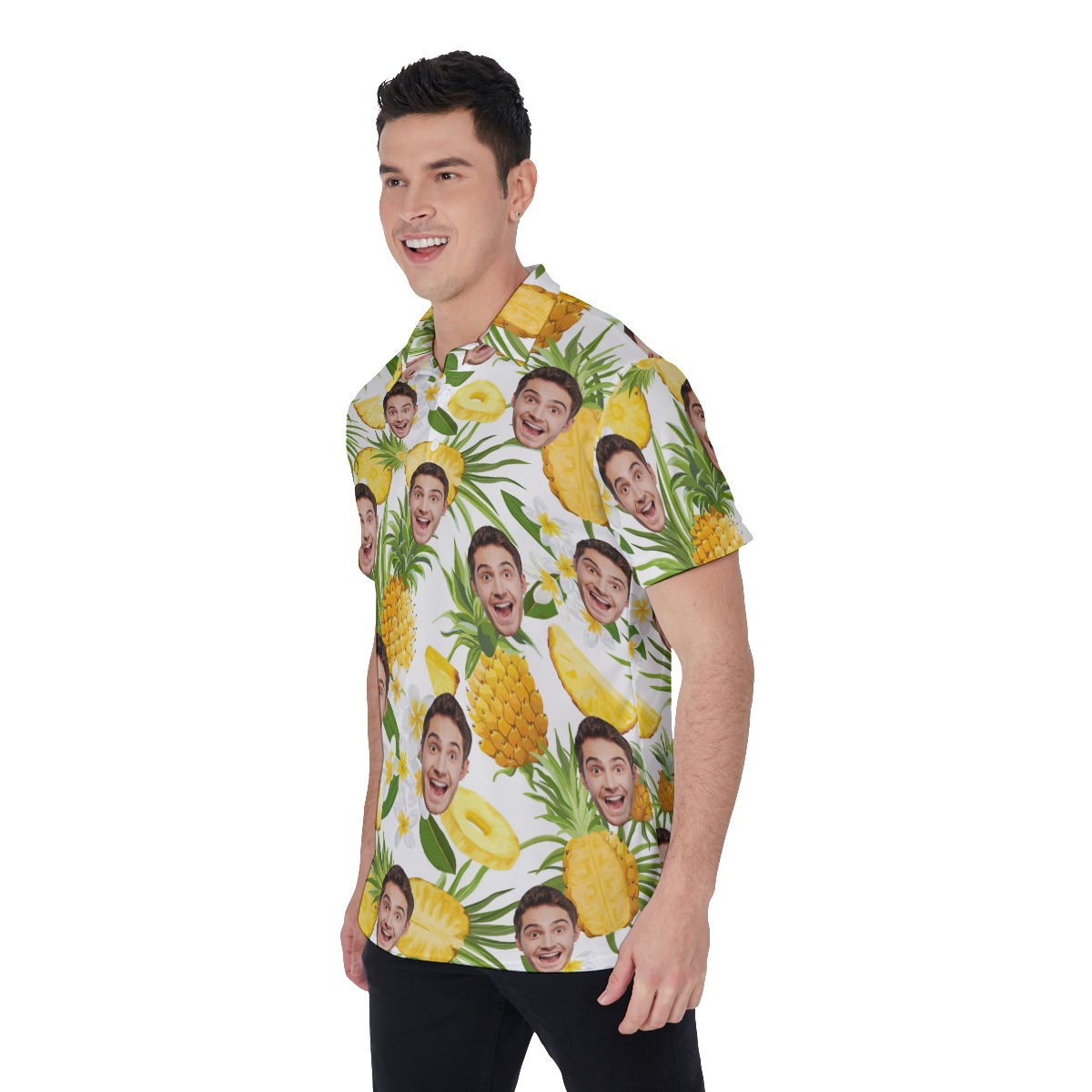 Sports Team Custom Logo Polo Hawaiian Shirt For Men