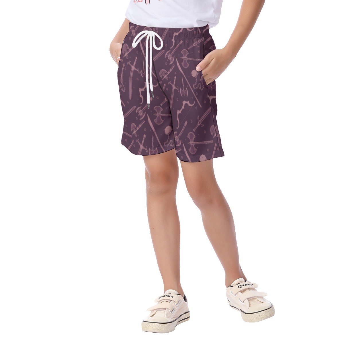 Dnd Medieval Weapons Hawaiian Shorts For Kids
