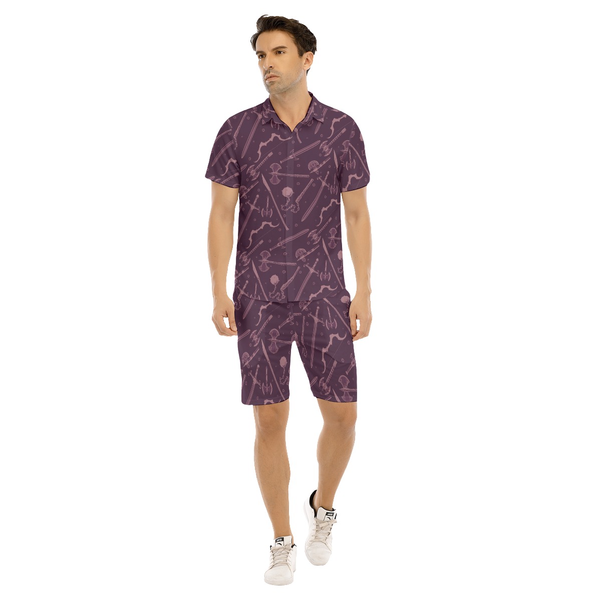 Dnd Medieval Weapons Men's Hawaiian Set - variant image 1