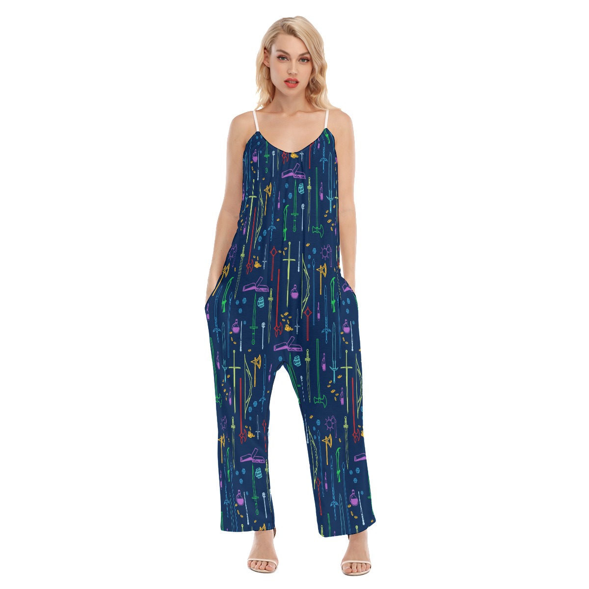 Dungeons Dragons Loose Cami Women's Jumpsuit - variant image 1